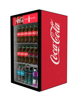 coca cola single door fridge