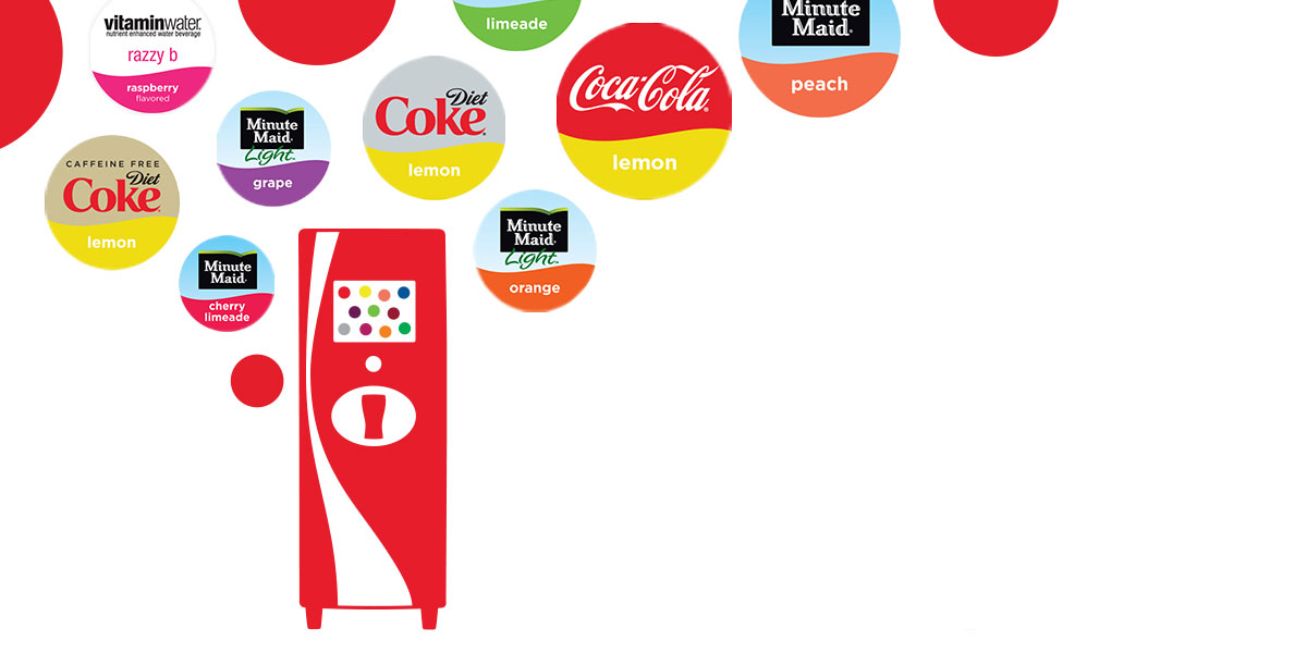 More beverage combinations with the Coca-Cola Freestyle dispenser